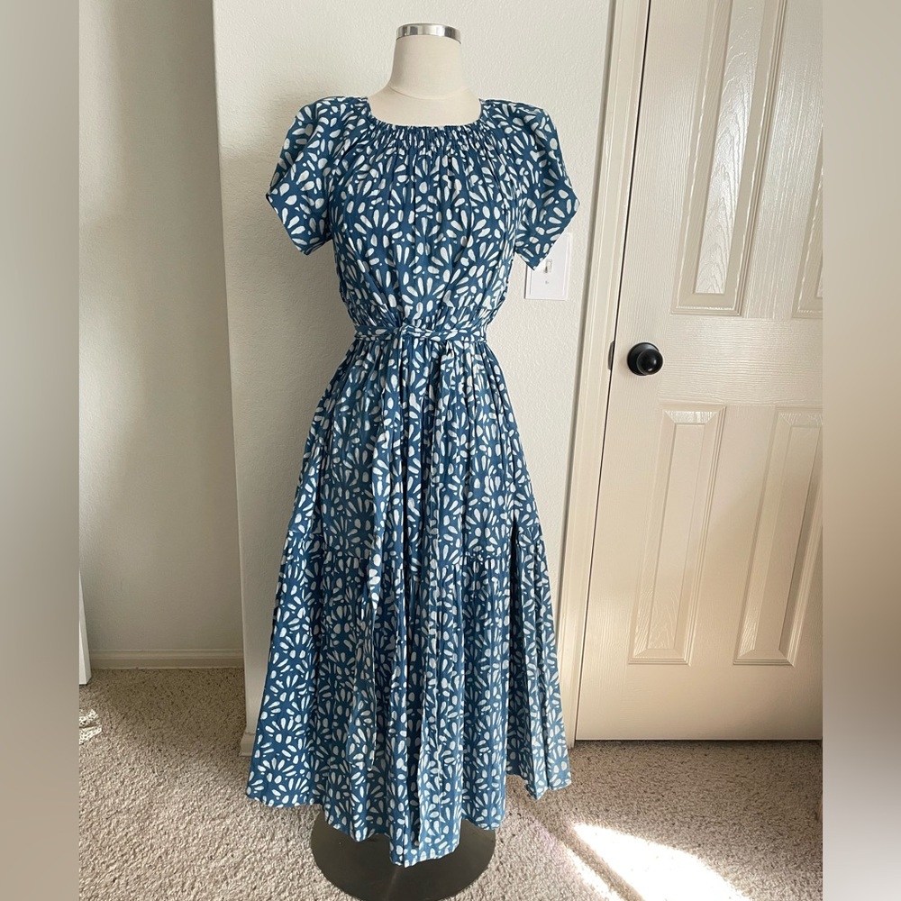 Mirth Vienna indigo maxi dress Blue Floral